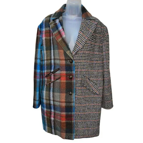 New VERONICA BEARD India Patchwork Dickey Coat Size 4